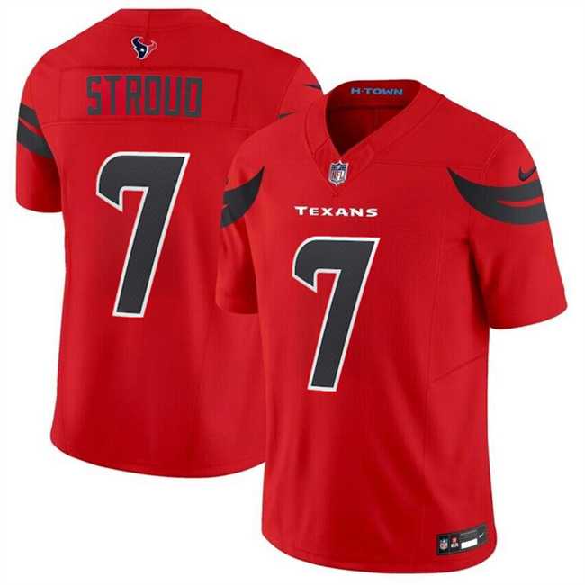 Youth Houston Texans #7 C.J. Stroud Red 2024 Alternate F.U.S.E Vapor Stitched Jersey Dzhi->youth nfl jersey->Youth Jersey
